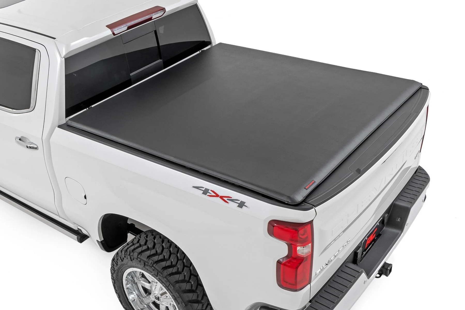 Dexso soft roll-up tonneau cover on a Chevy Silverado