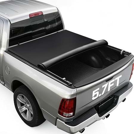 Dexso soft quad-fold tonneau cover on a truck bed